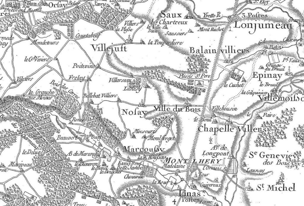 Carte de Cassini de Villejust